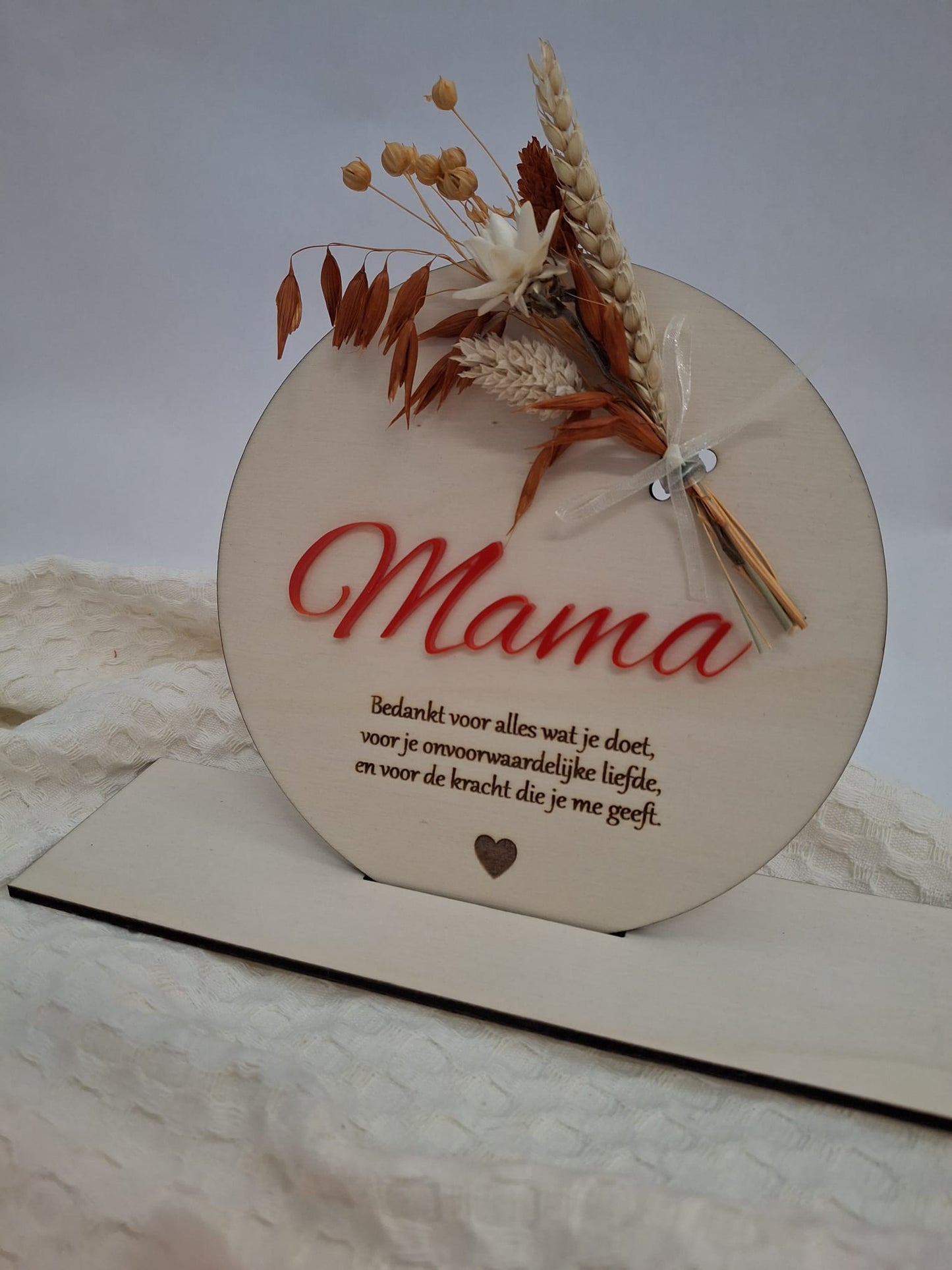 Houten decoratie - mama