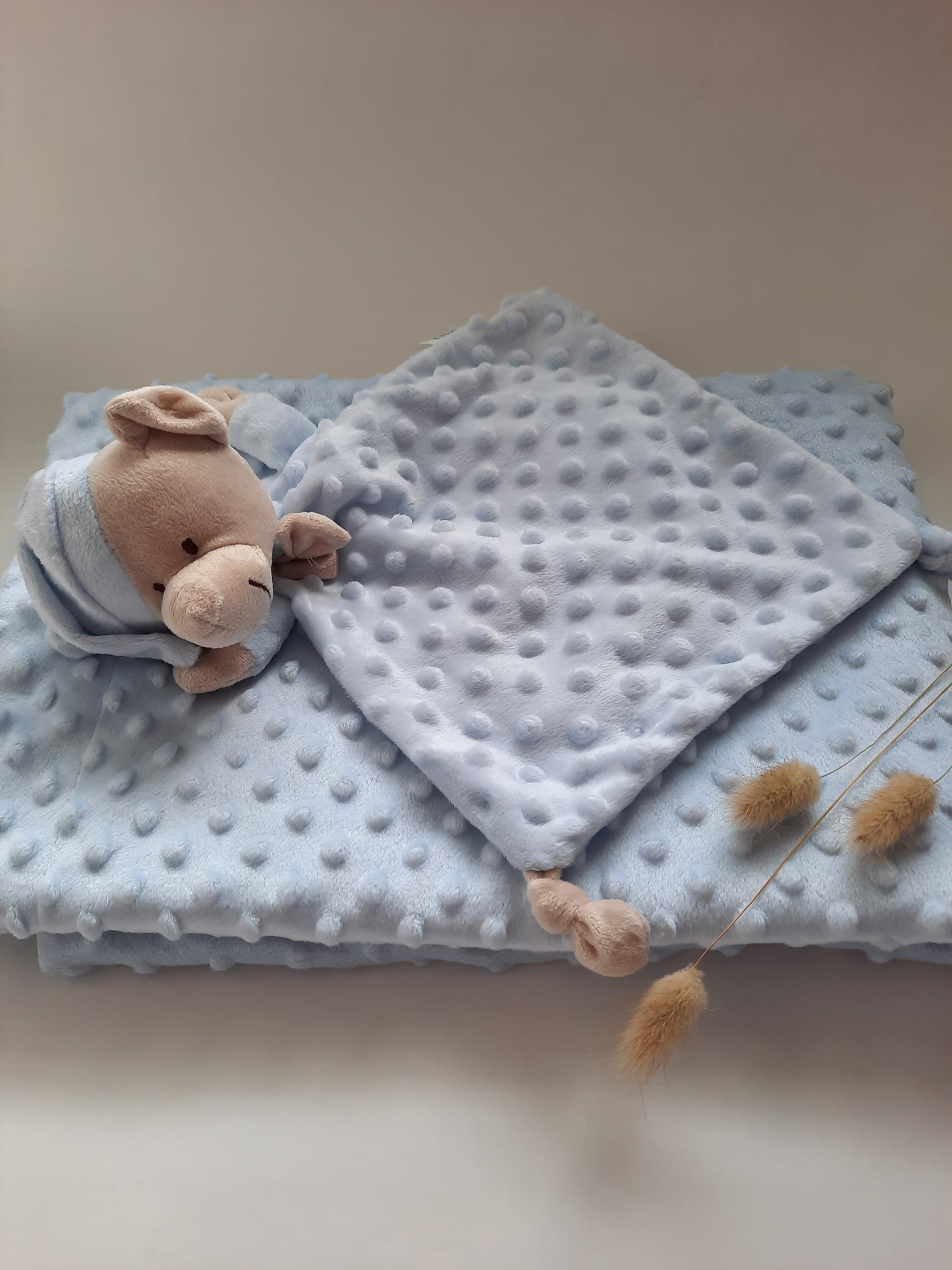 babydeken met doudou gepersonaliseerd