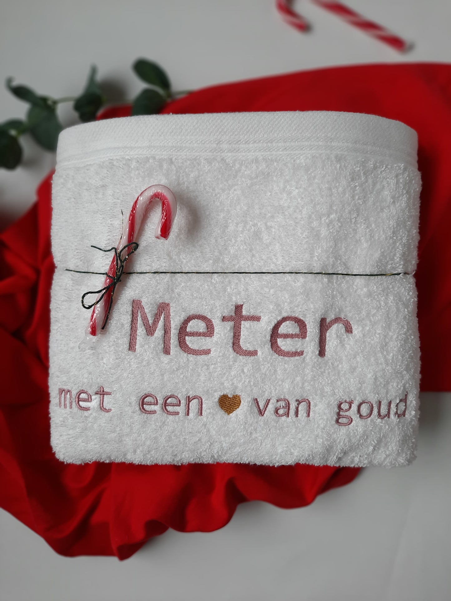 Handdoek met eigen tekst of quote