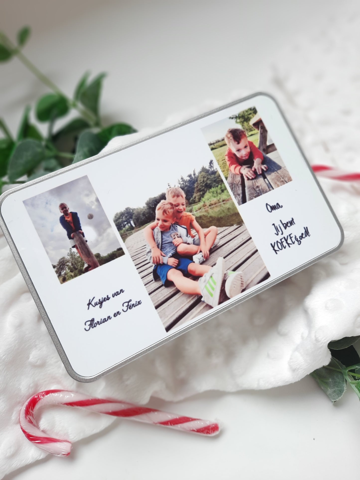 Koekendoos met eigen foto