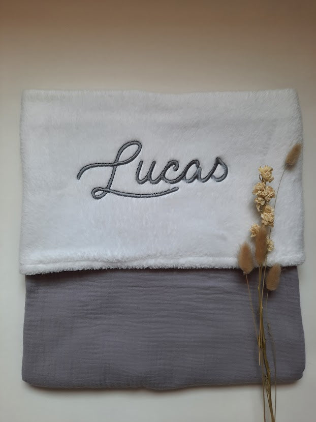 Baby deken met naam geborduurd | Lucas