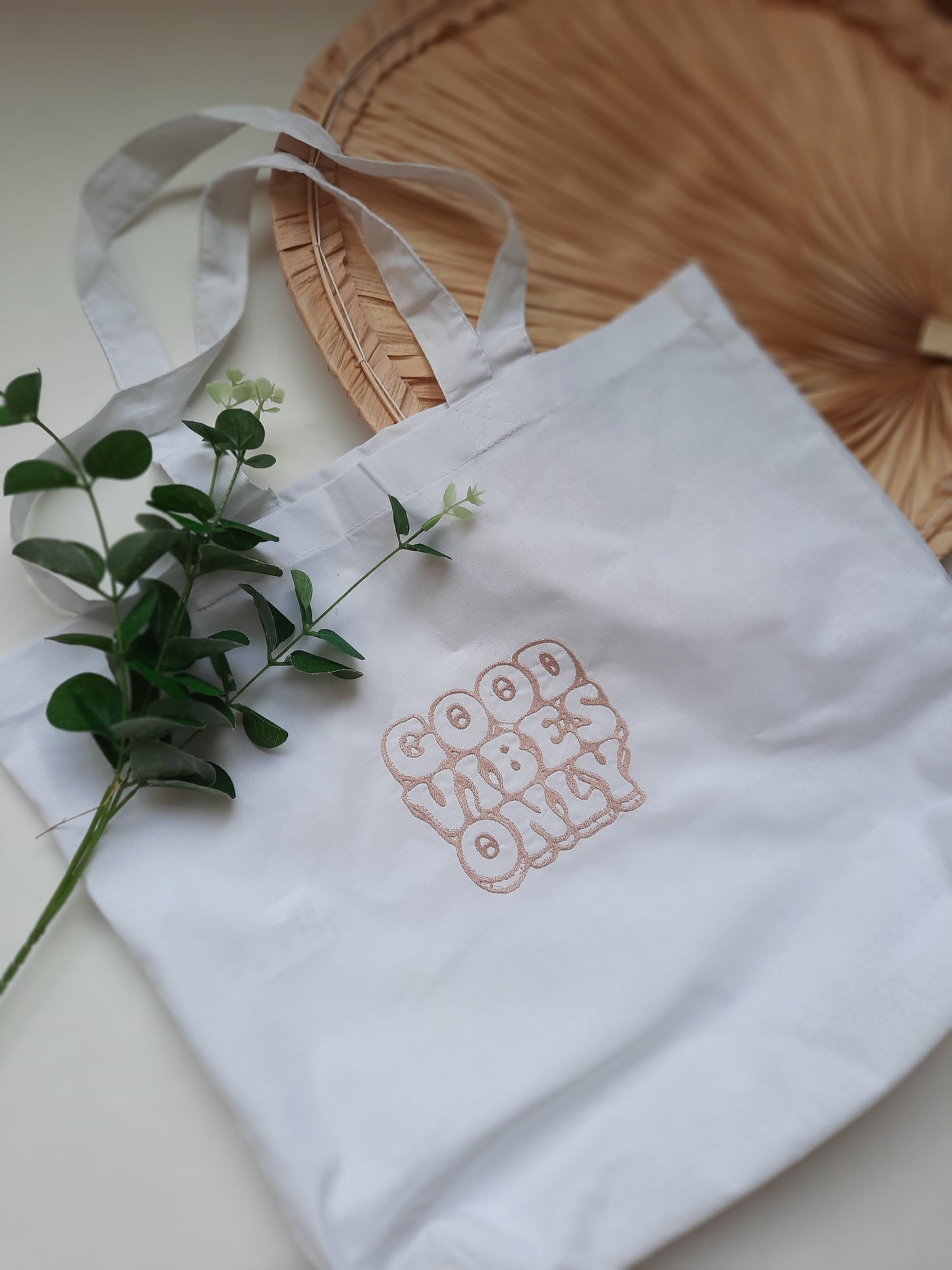 Tote bag | geborduurd of bedrukt | Tekst