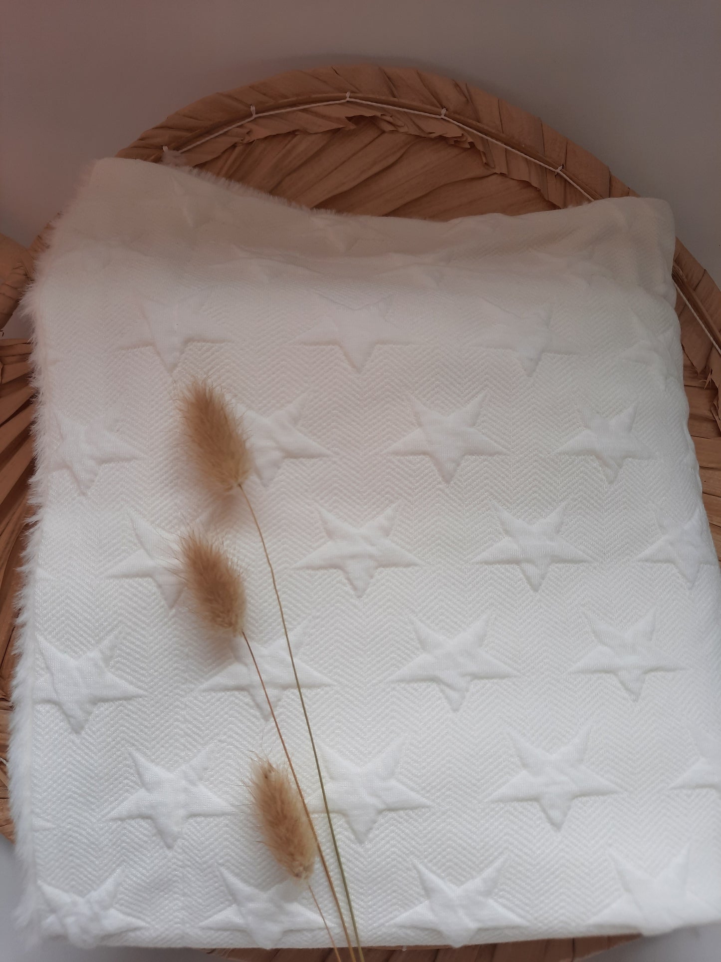 Babydeken met naam geborduurd| Aster