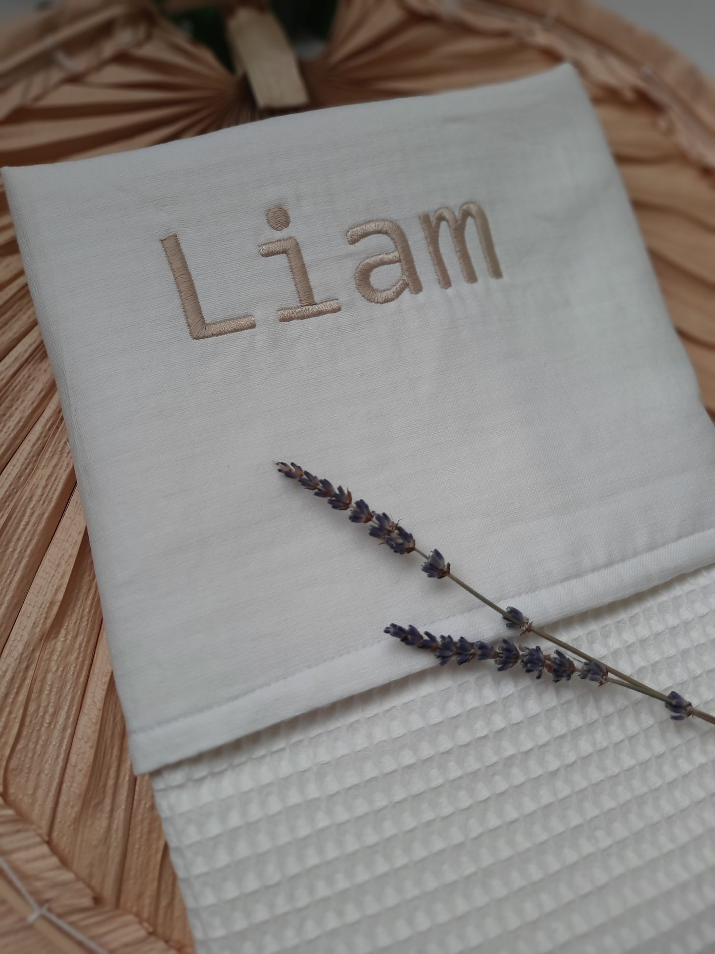 Baby deken met naam geborduurd | Liam